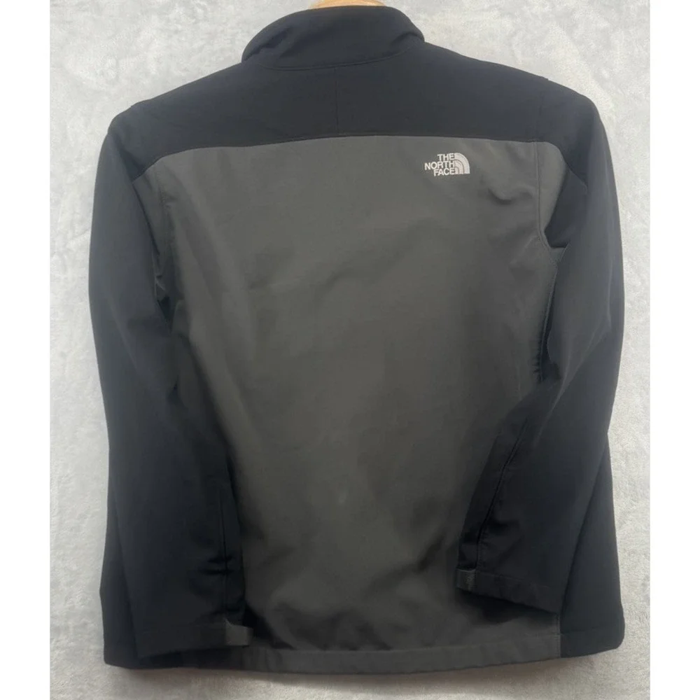 The North Face Softshell Fleece Lined Jacket Black Gray Men's Size XL